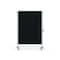 Ghent Partition Mobile 2-Sided Fabric Bulletin Board, 65"H x 46"W, Black NEX224FFP-95 - alternate 1